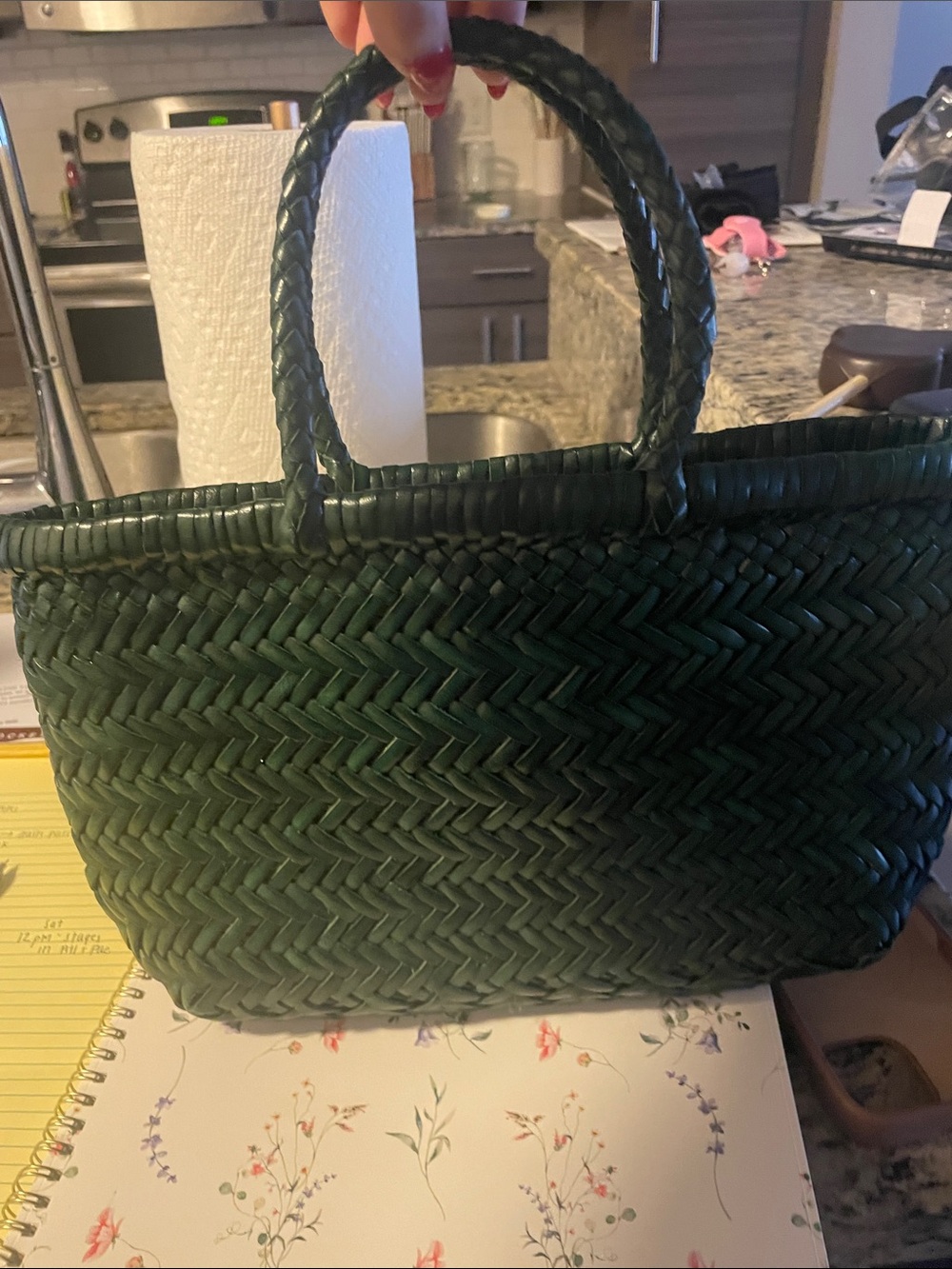 Dragon Diffusion Green Woven Tote Bag - Picture 6 of 6